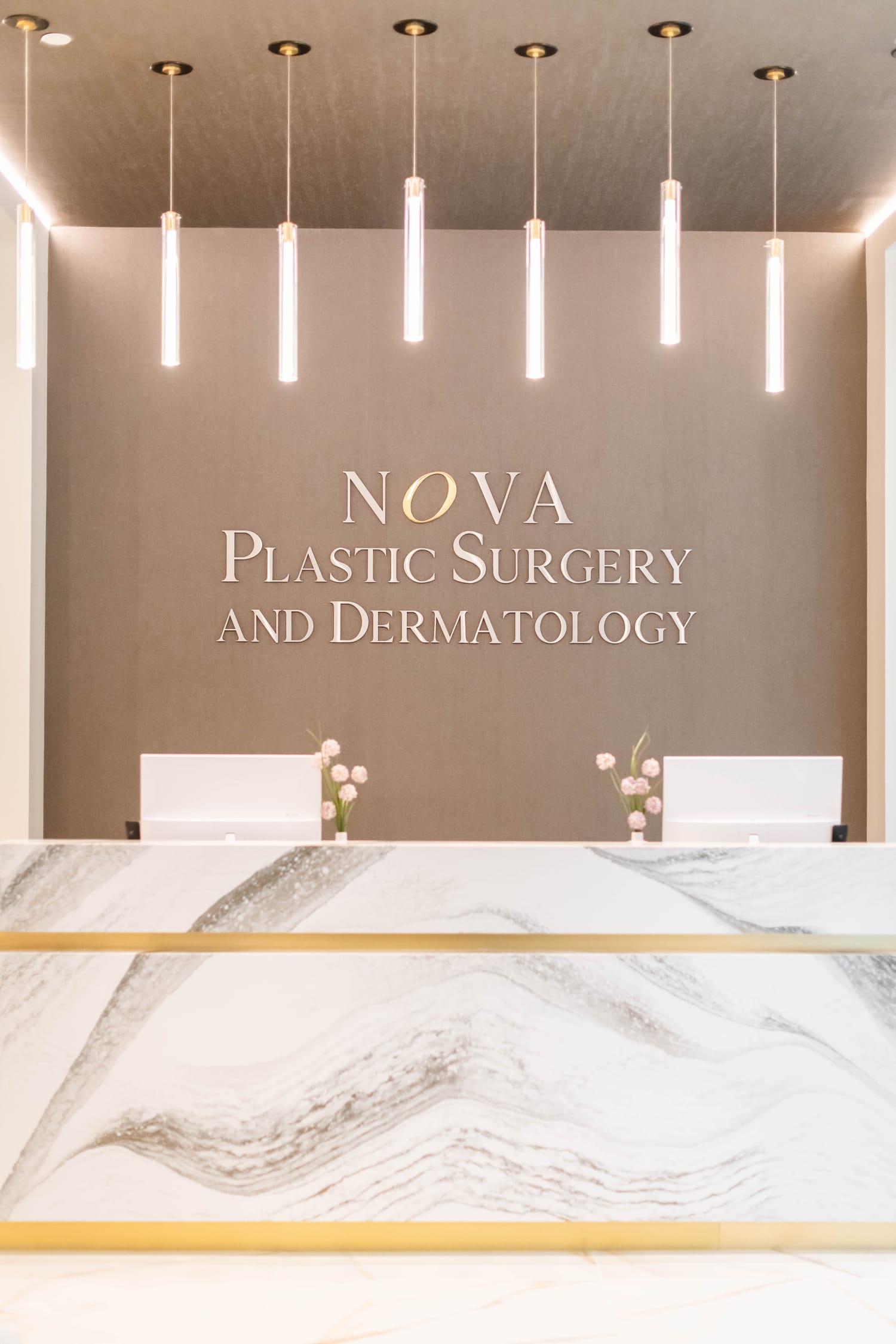 Treatment corridor at NOVA Plastic Surgery Tysons