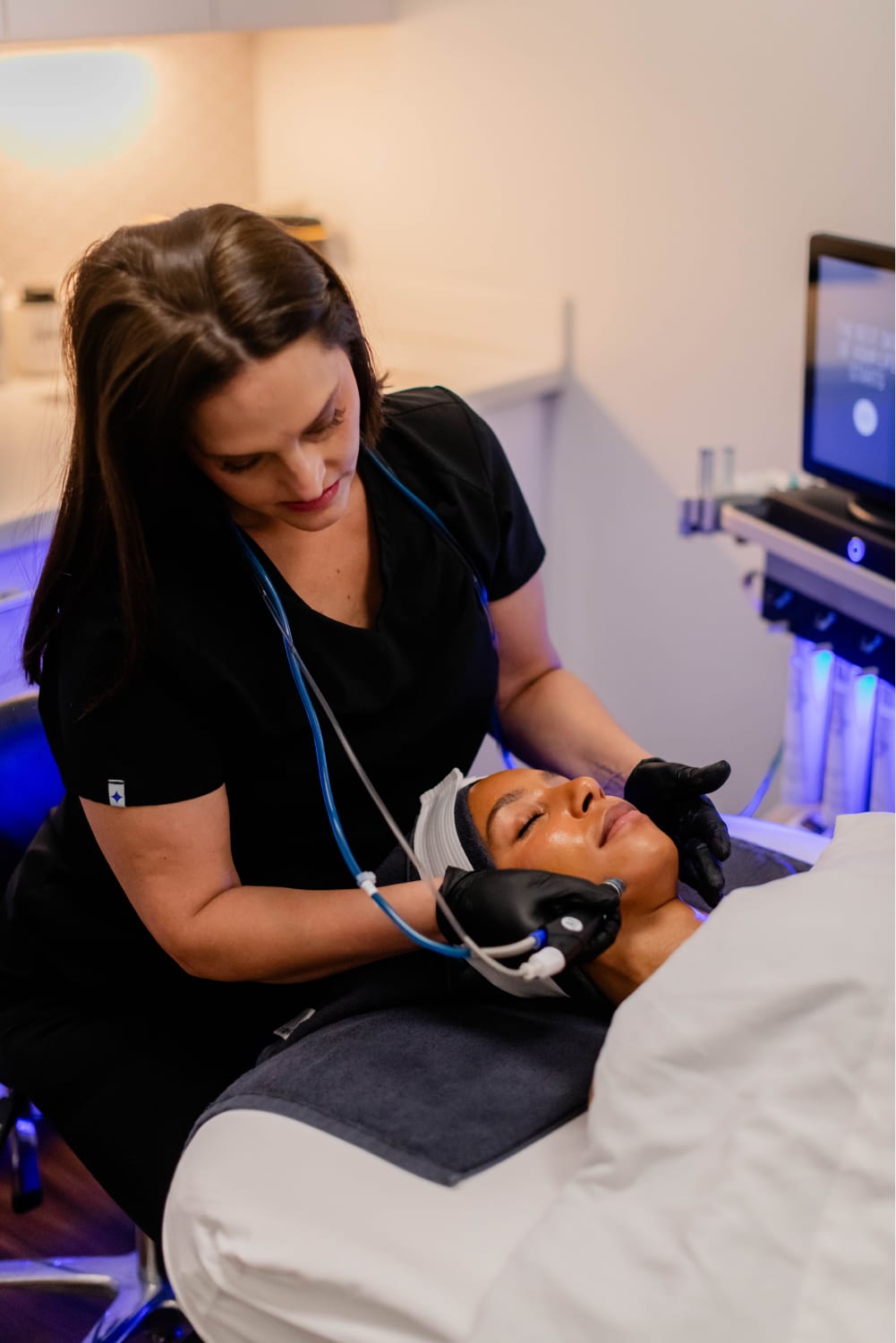 Facial treatment at SkinLab Ashburn